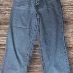 SHEIN Women's Straight Leg Blue Jeans